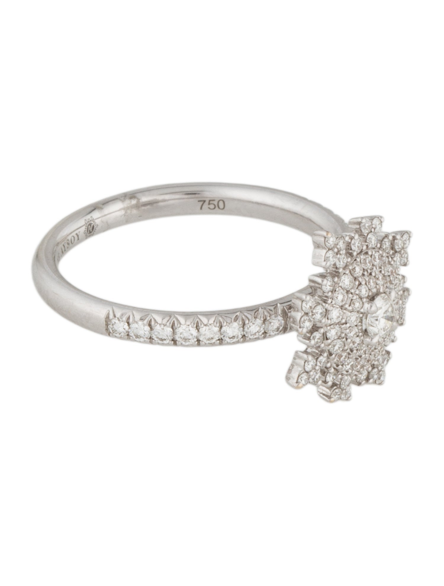 Nadine Aysoy 18K Diamond Climbing Ivy Cocktail Ring