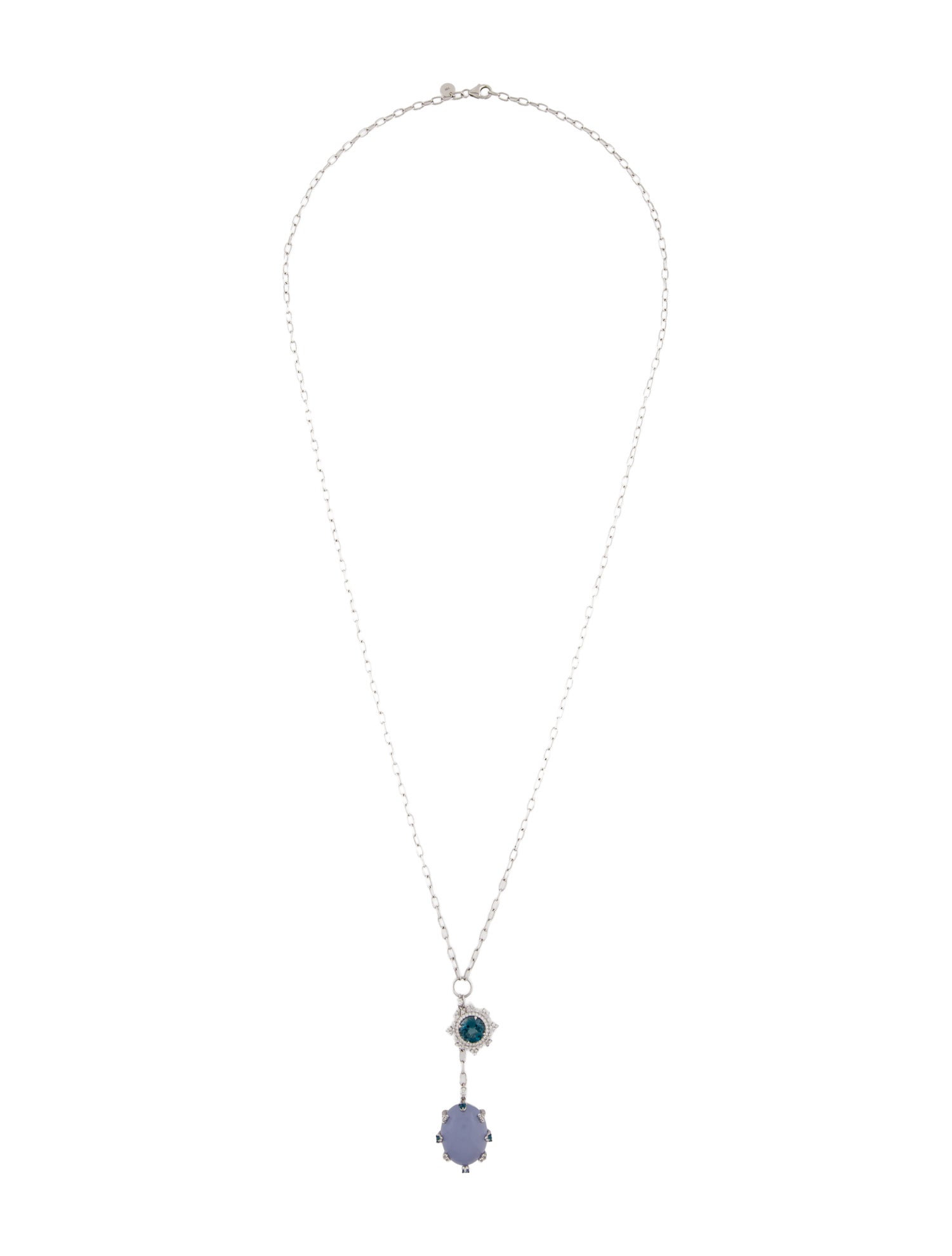 Nadine Aysoy 18K Chalcedony, Topaz & Diamond Tsarina Pendant Necklace