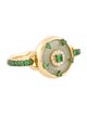 Nadine Aysoy 18K Tsavorite, Jadeite, & Diamond Celeste Ring