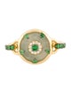 Nadine Aysoy 18K Tsavorite, Jadeite, & Diamond Celeste Ring
