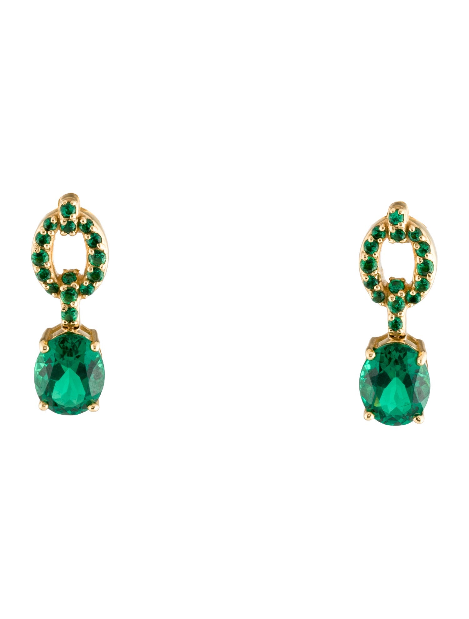 Nadine Aysoy 18K Crystal Drop Earrings