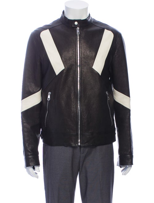 Neil Barrett Leather Jacket Black