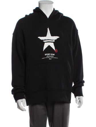 Neil Barrett Graphic Print Crew Neck Hoodie