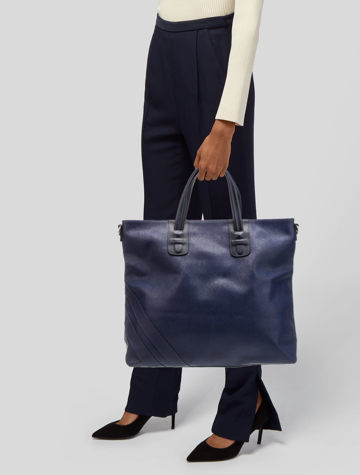 Neil Barrett Saffiano Leather Tote