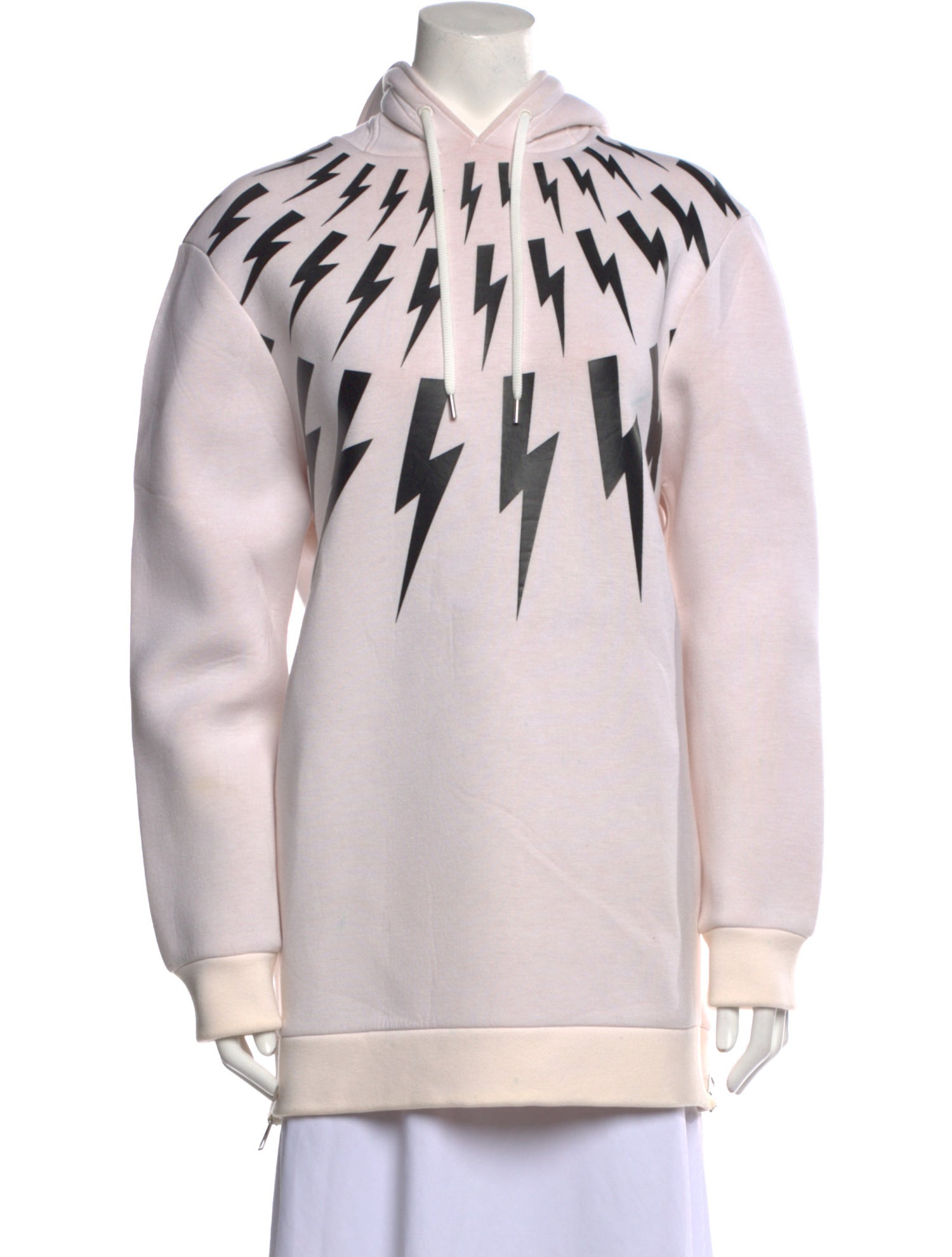 Neil Barrett Graphic Print Mock Neck Sweatshirt