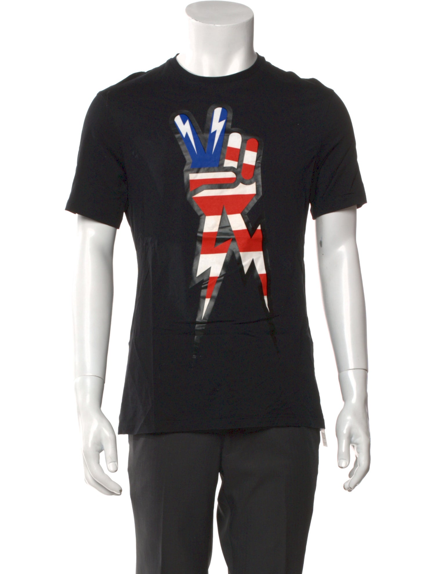 Neil Barrett Graphic Print Crew Neck T-Shirt