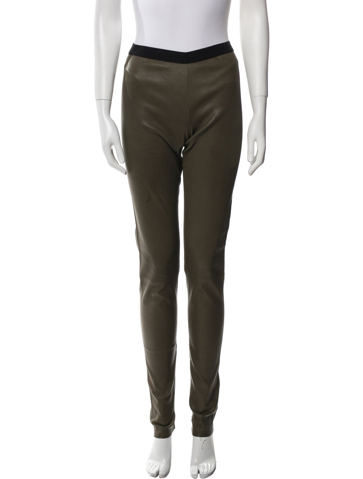 Neil Barrett Leather Skinny Leg Pants