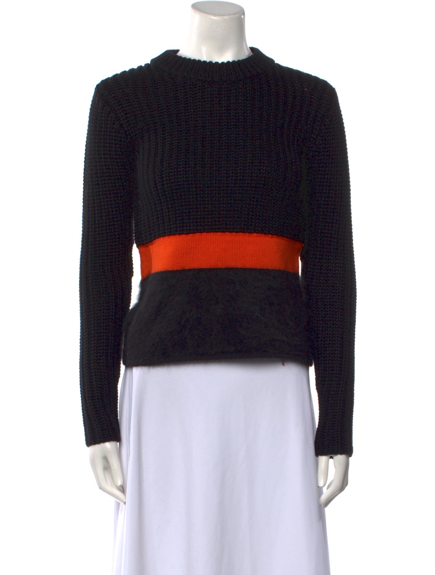 Neil Barrett Striped Crew Neck Sweater
