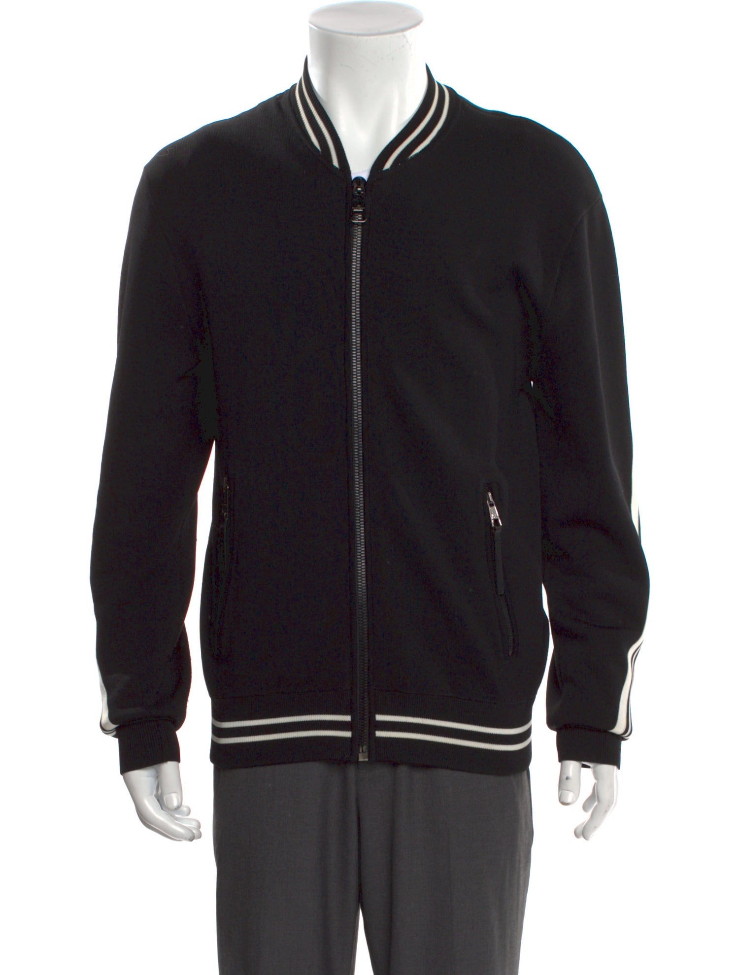 Neil Barrett Mock Neck Long Sleeve Cardigan