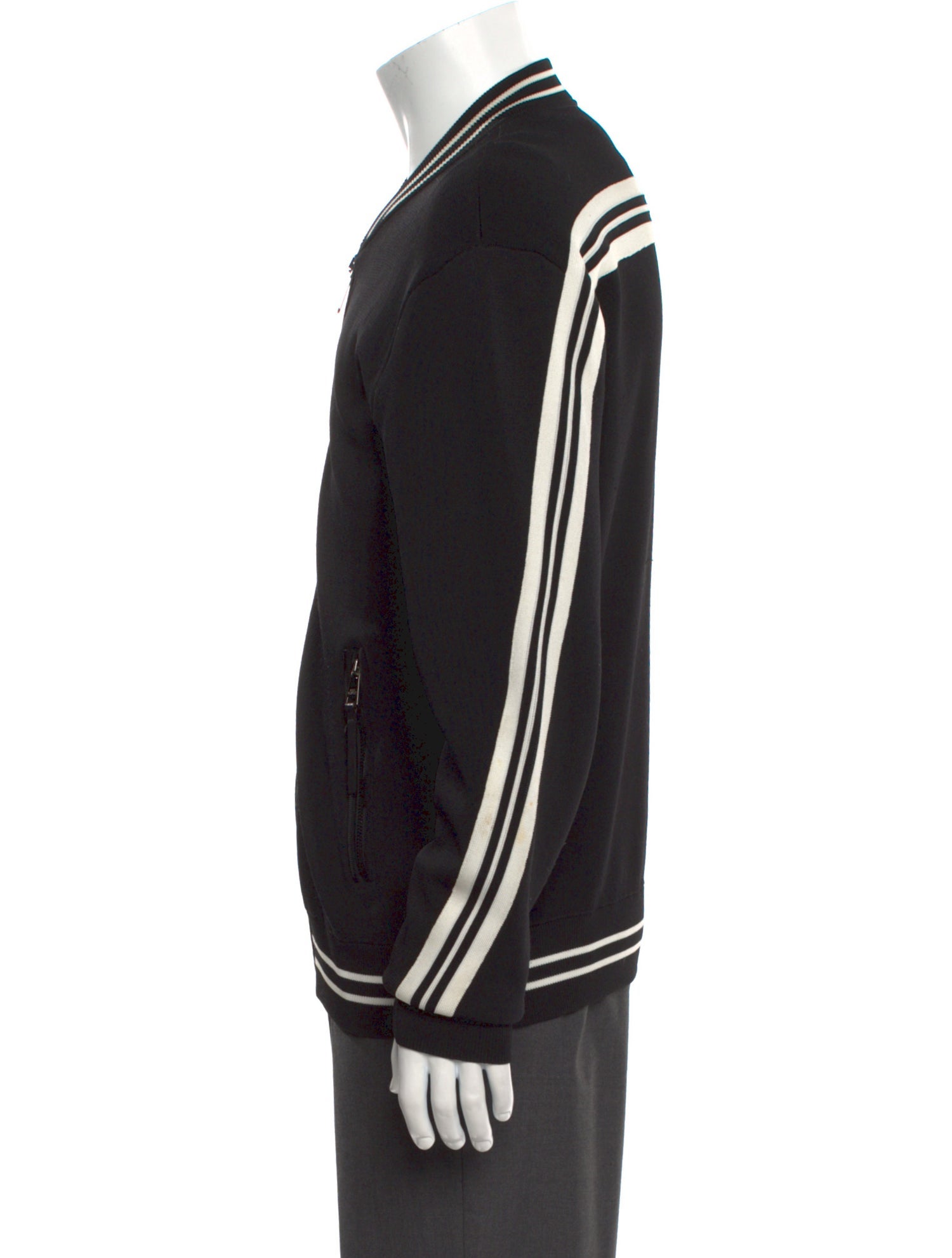 Neil Barrett Mock Neck Long Sleeve Cardigan