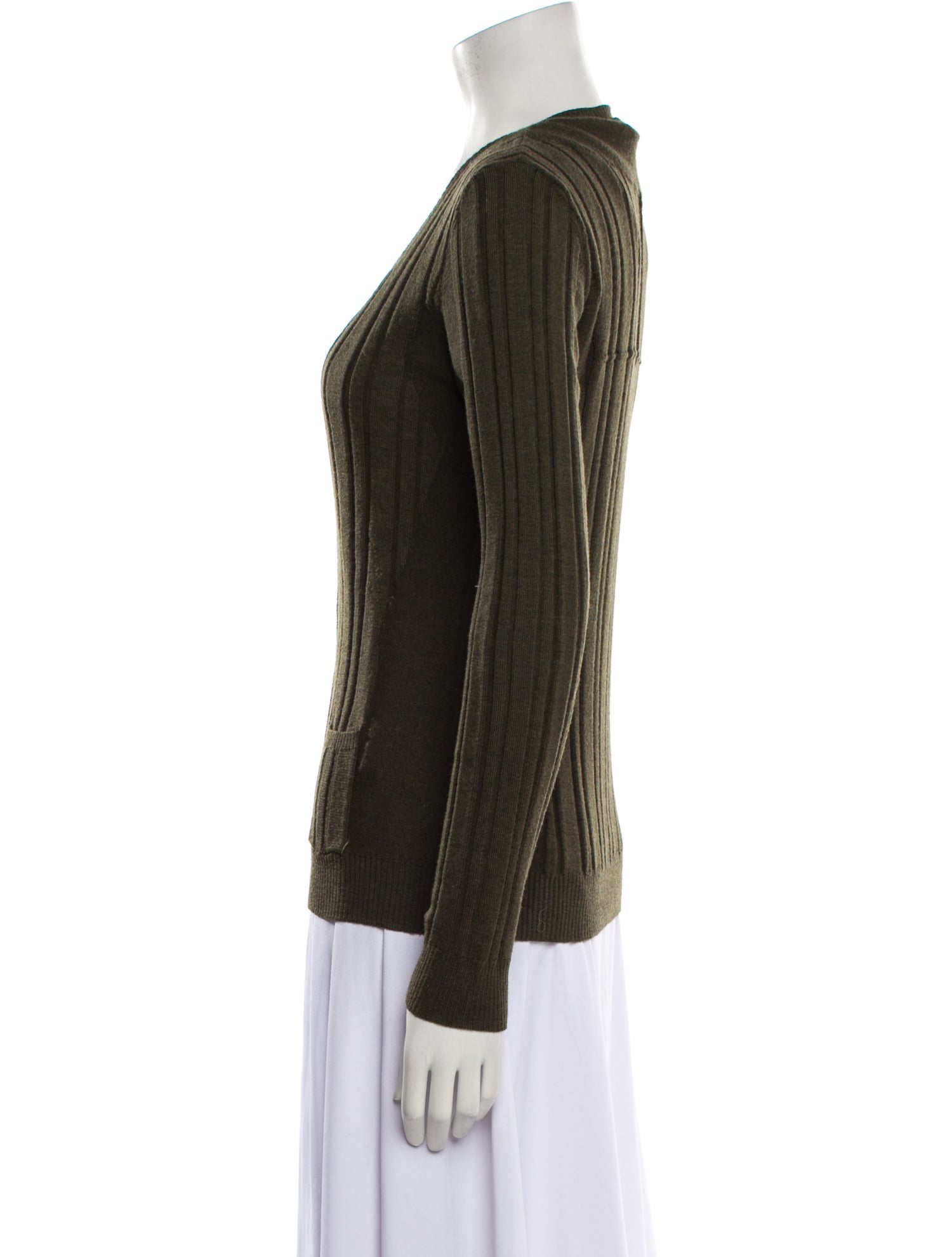 Neil Barrett Wool Plunge Neckline Sweater