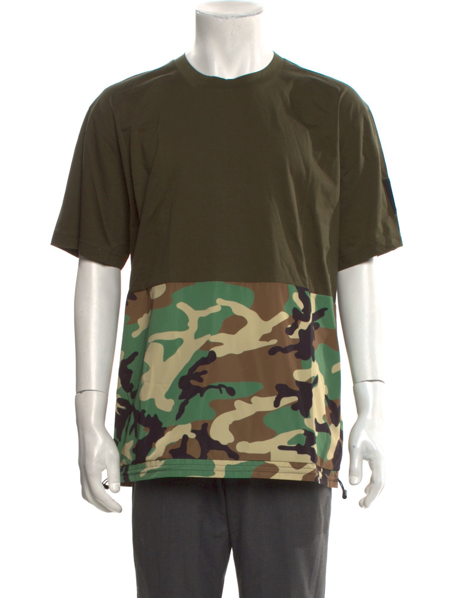 Neil Barrett Camouflage Print Crew Neck T-Shirt