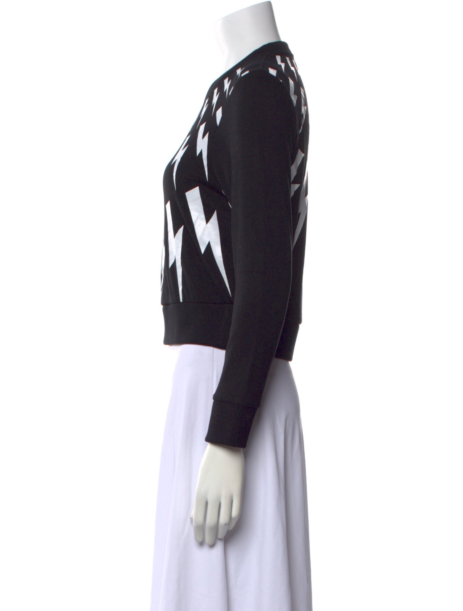 Neil Barrett Graphic Print Crew Neck Sweatshirt