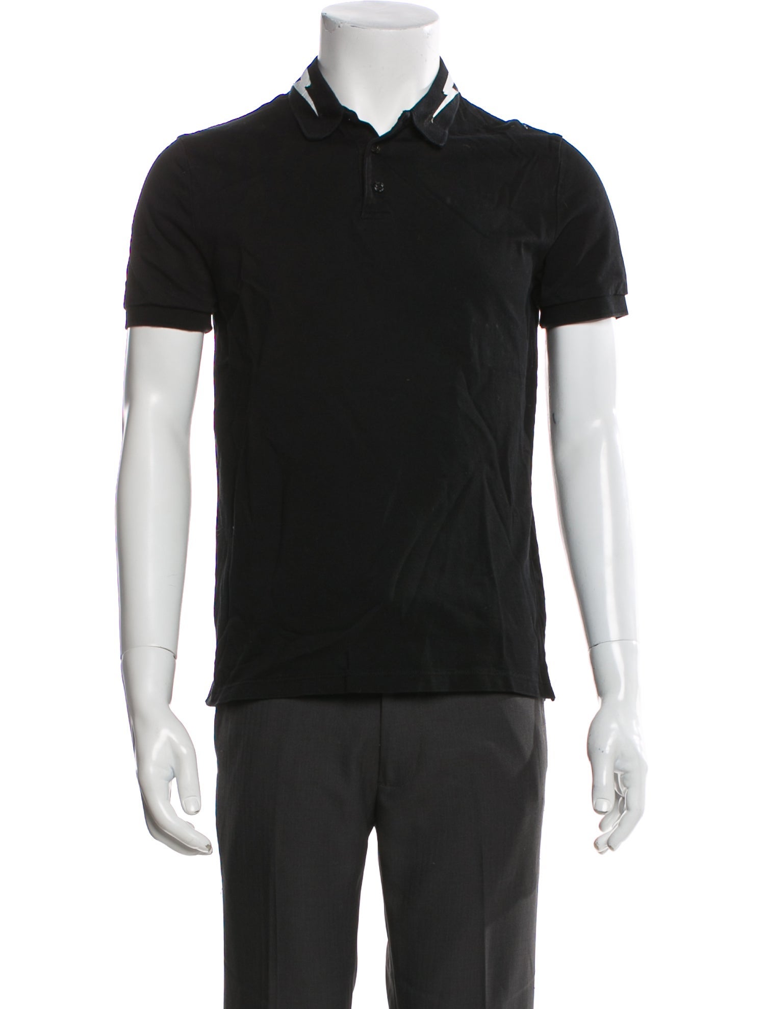 Neil Barrett Crew Neck Short Sleeve Polo Shirt