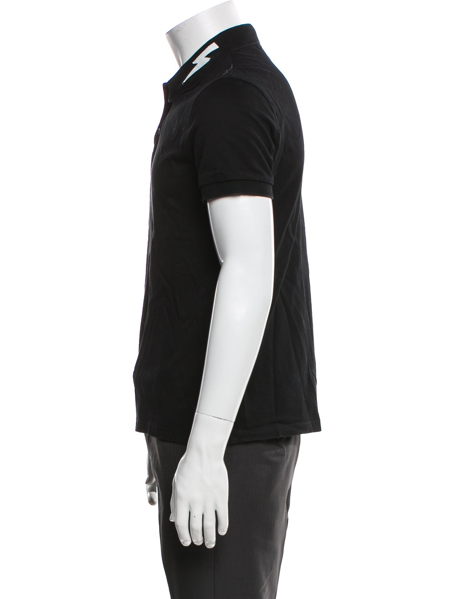 Neil Barrett Crew Neck Short Sleeve Polo Shirt
