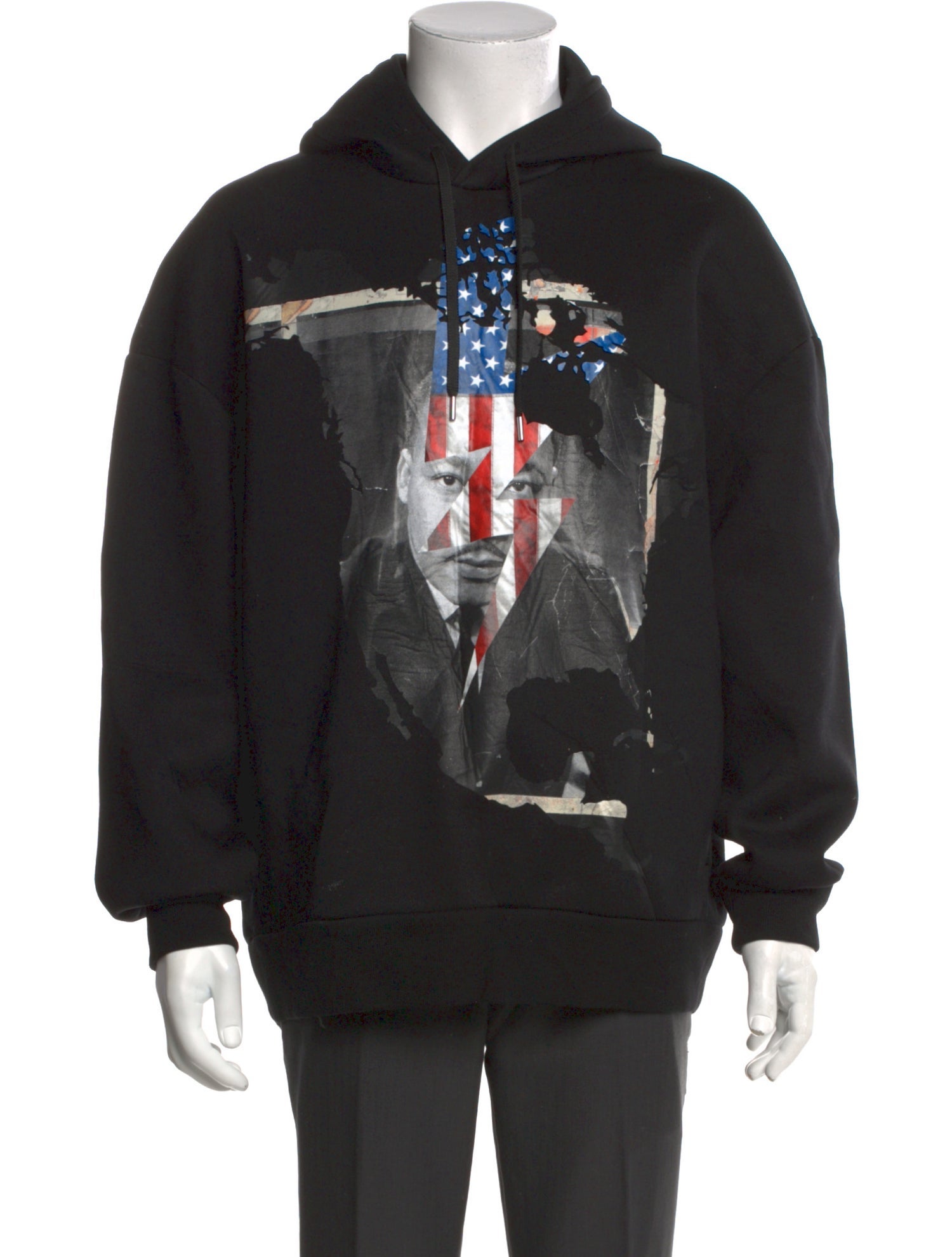 Neil Barrett Graphic Print Crew Neck Hoodie