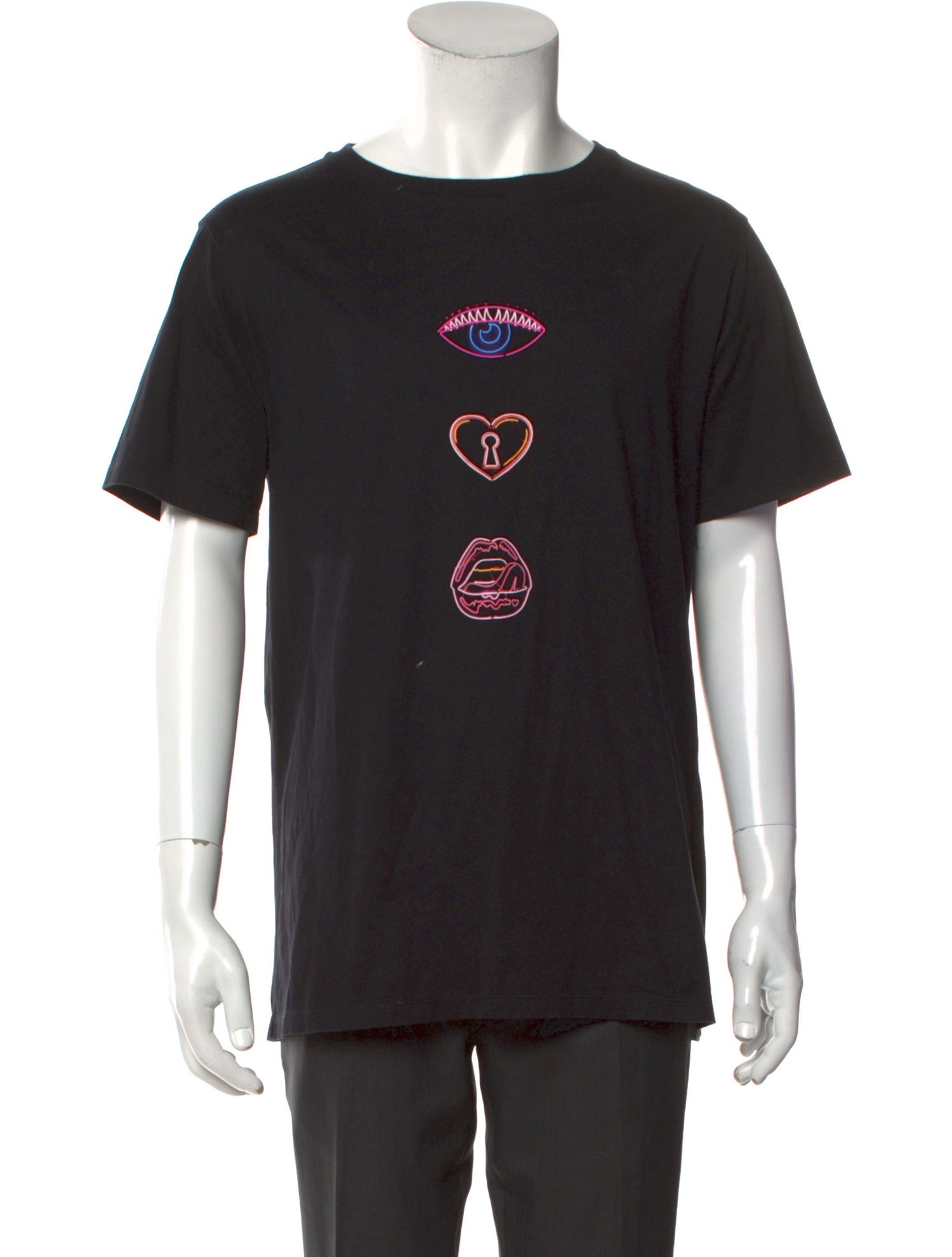 Neil Barrett Graphic Print Crew Neck T-Shirt