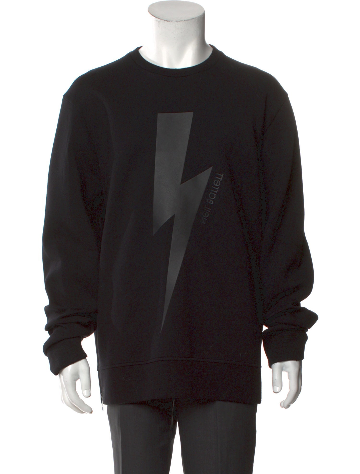 Neil Barrett Graphic Print Crew Neck Sweatshirt