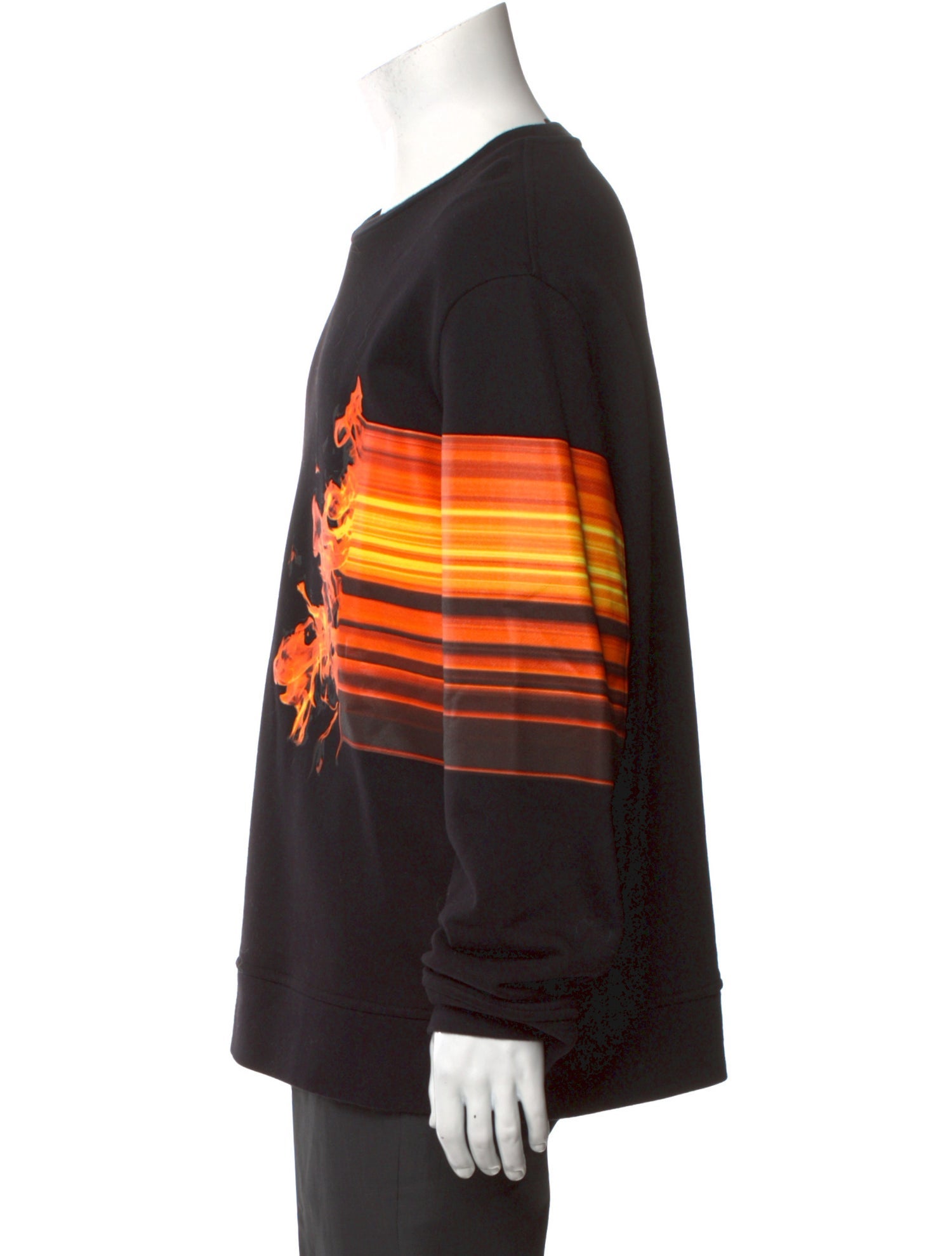 Neil Barrett Graphic Print Crew Neck Sweatshirt