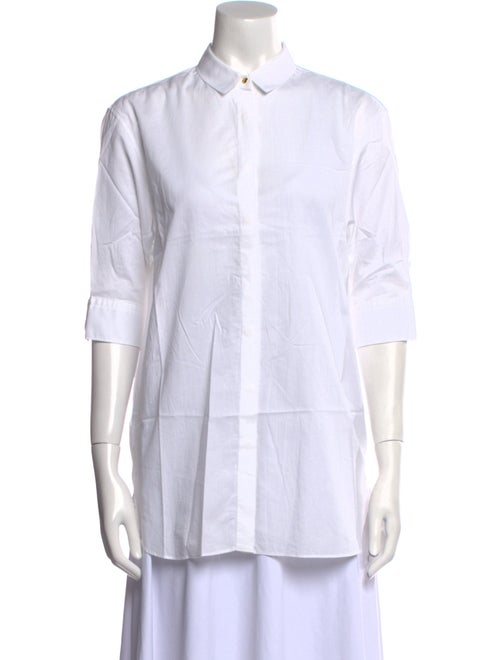 Neil Barrett Three-Quarter Sleeve Button-Up Top