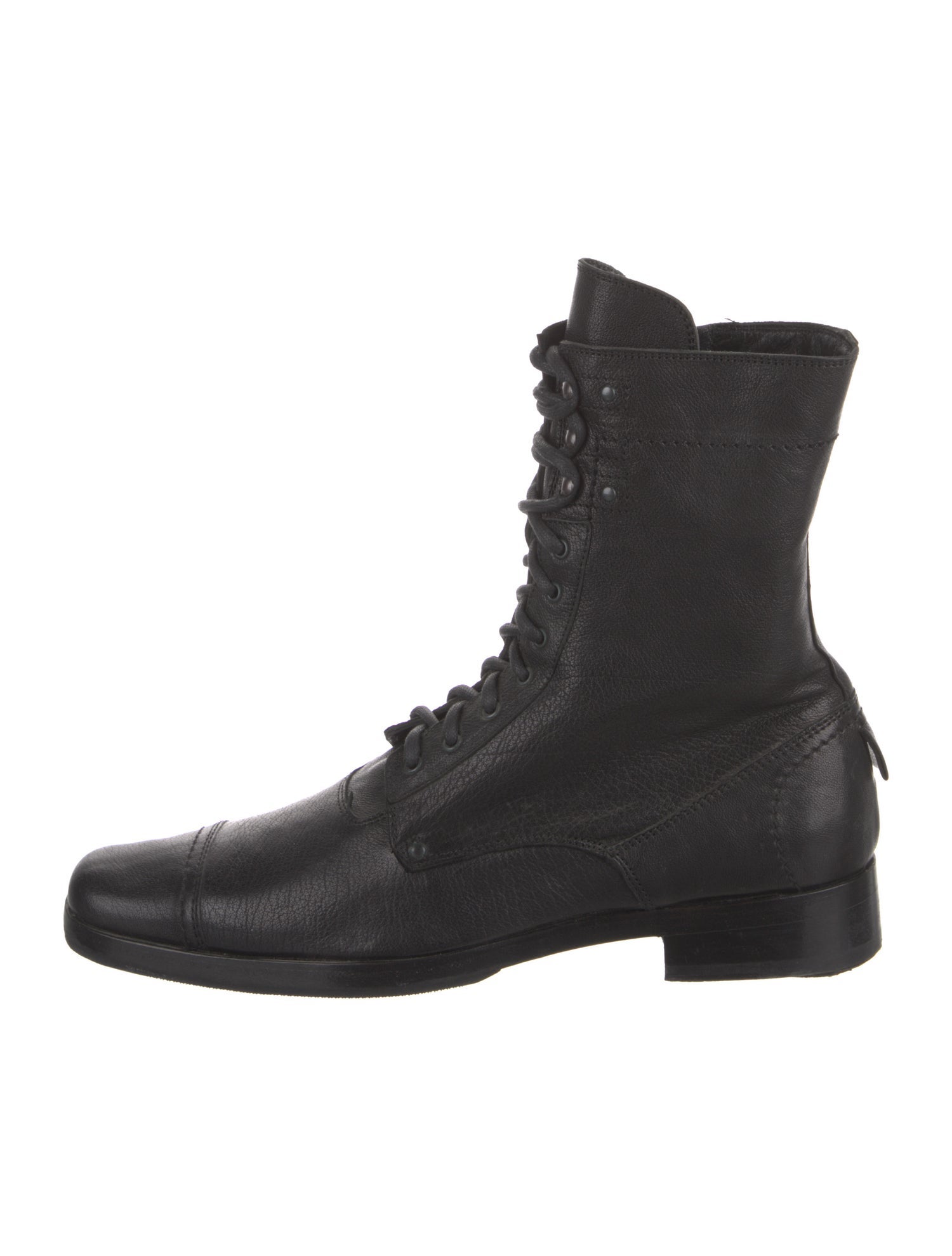 Neil Barrett Leather Combat Boots