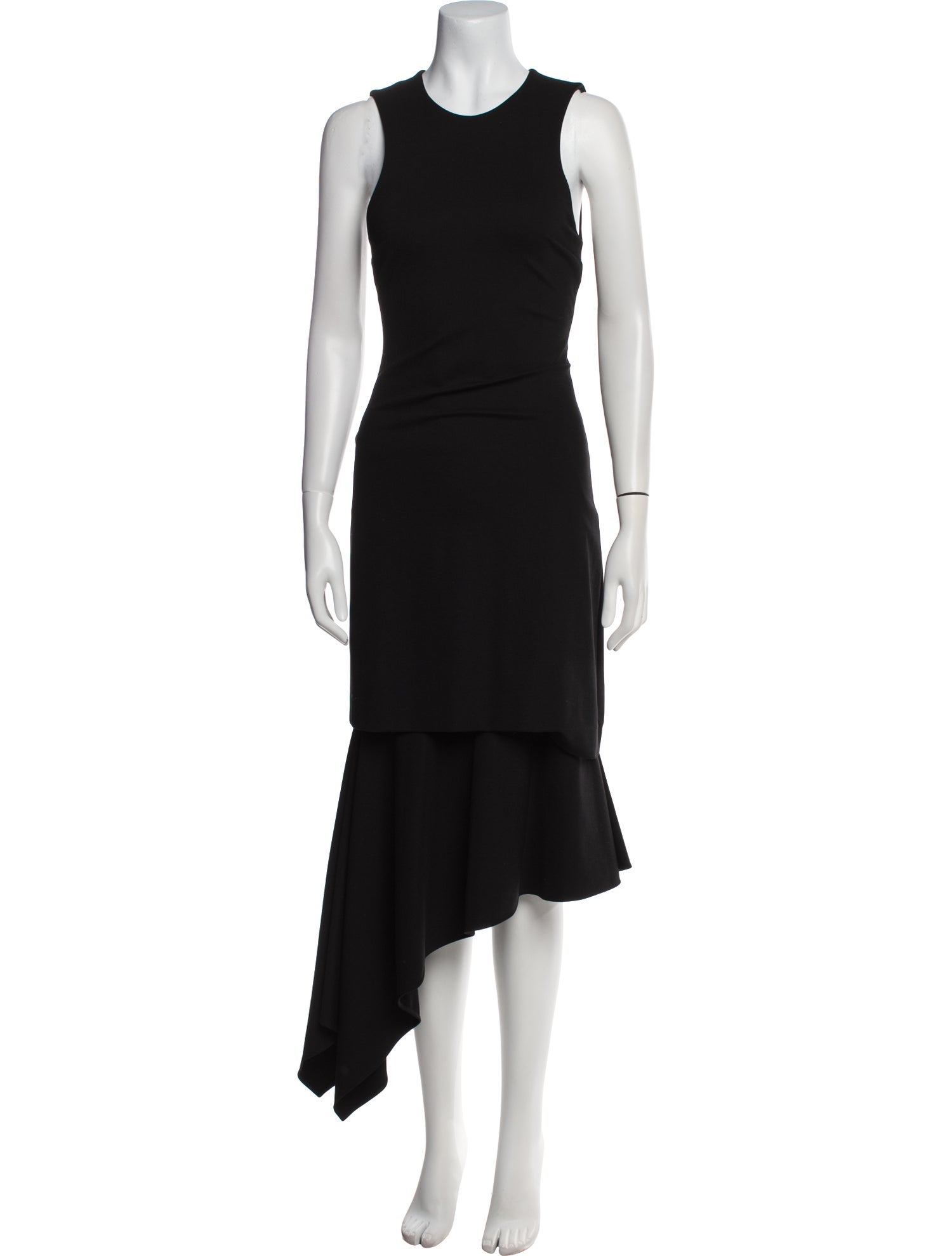 Neil Barrett Crew Neck Midi Length Dress