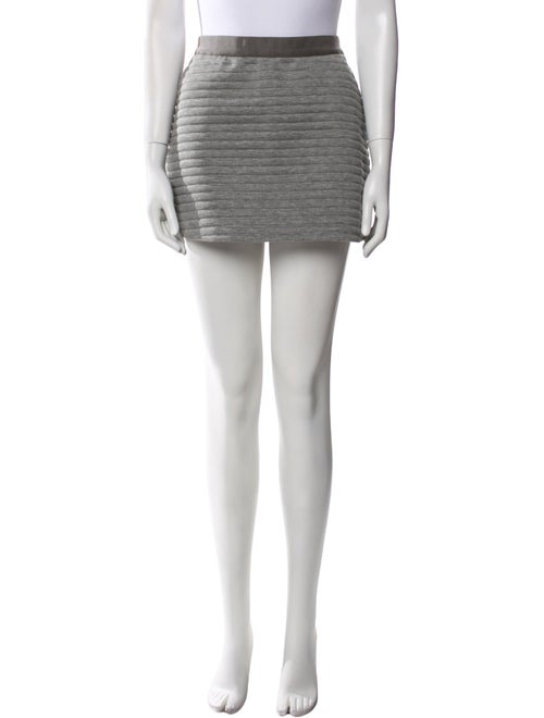 Neil Barrett Grosgrain Trim Mini Skirt