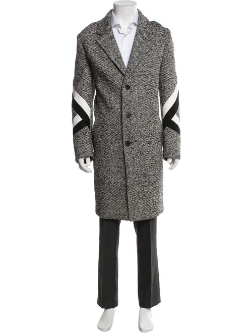 Neil Barrett Striped Overcoat
