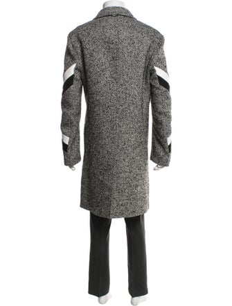 Neil Barrett Striped Overcoat