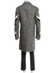 Neil Barrett Striped Overcoat