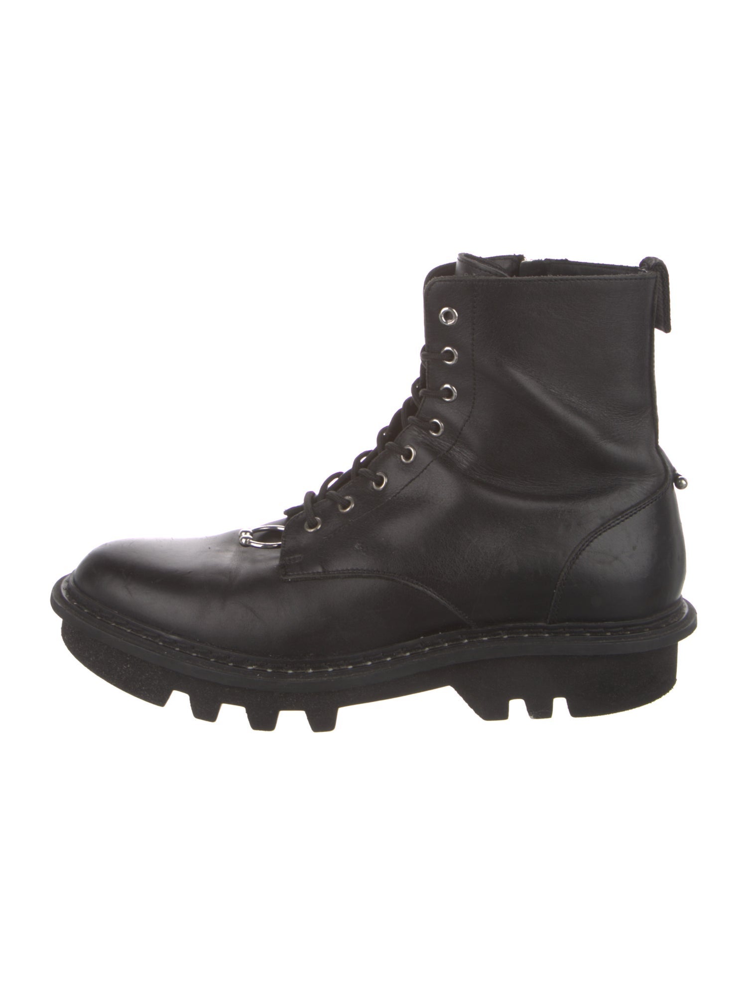 Neil Barrett Leather Hiking Boots