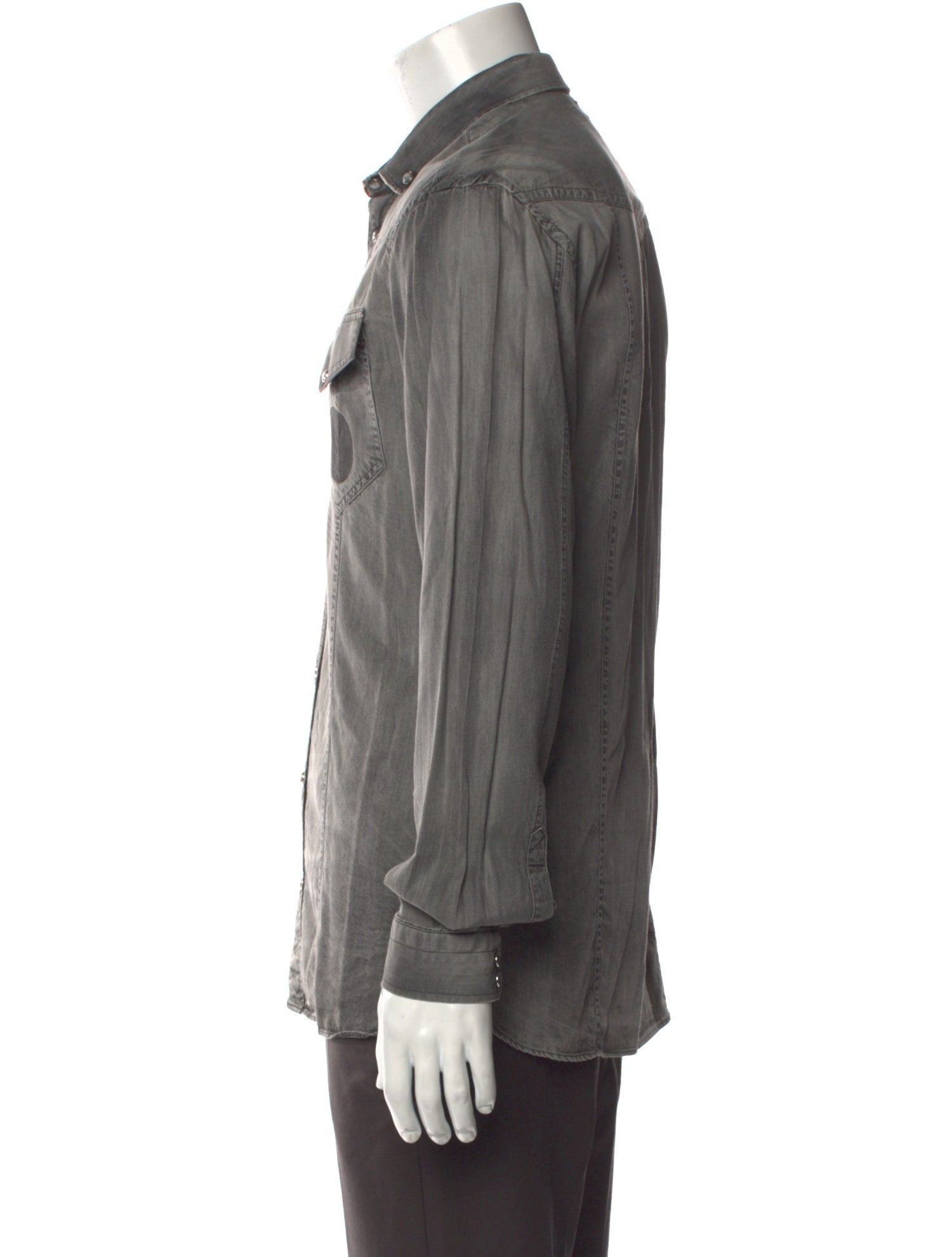 Neil Barrett Long Sleeve Denim Shirt