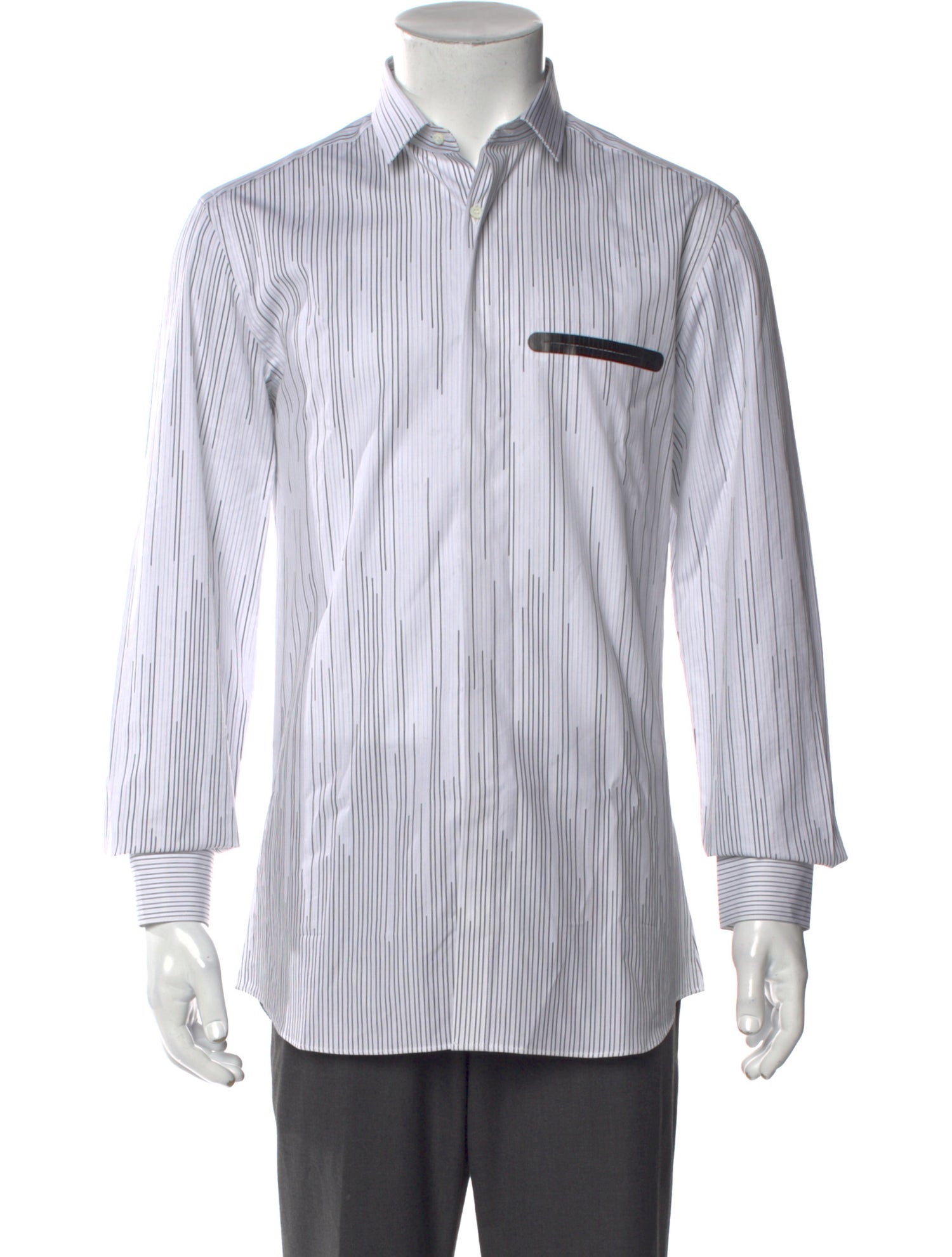 Neil Barrett Striped Long Sleeve Shirt w/ Tags