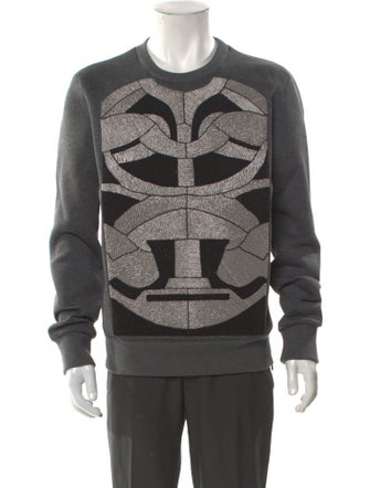 Neil Barrett Graphic Print Crew Neck Pullover