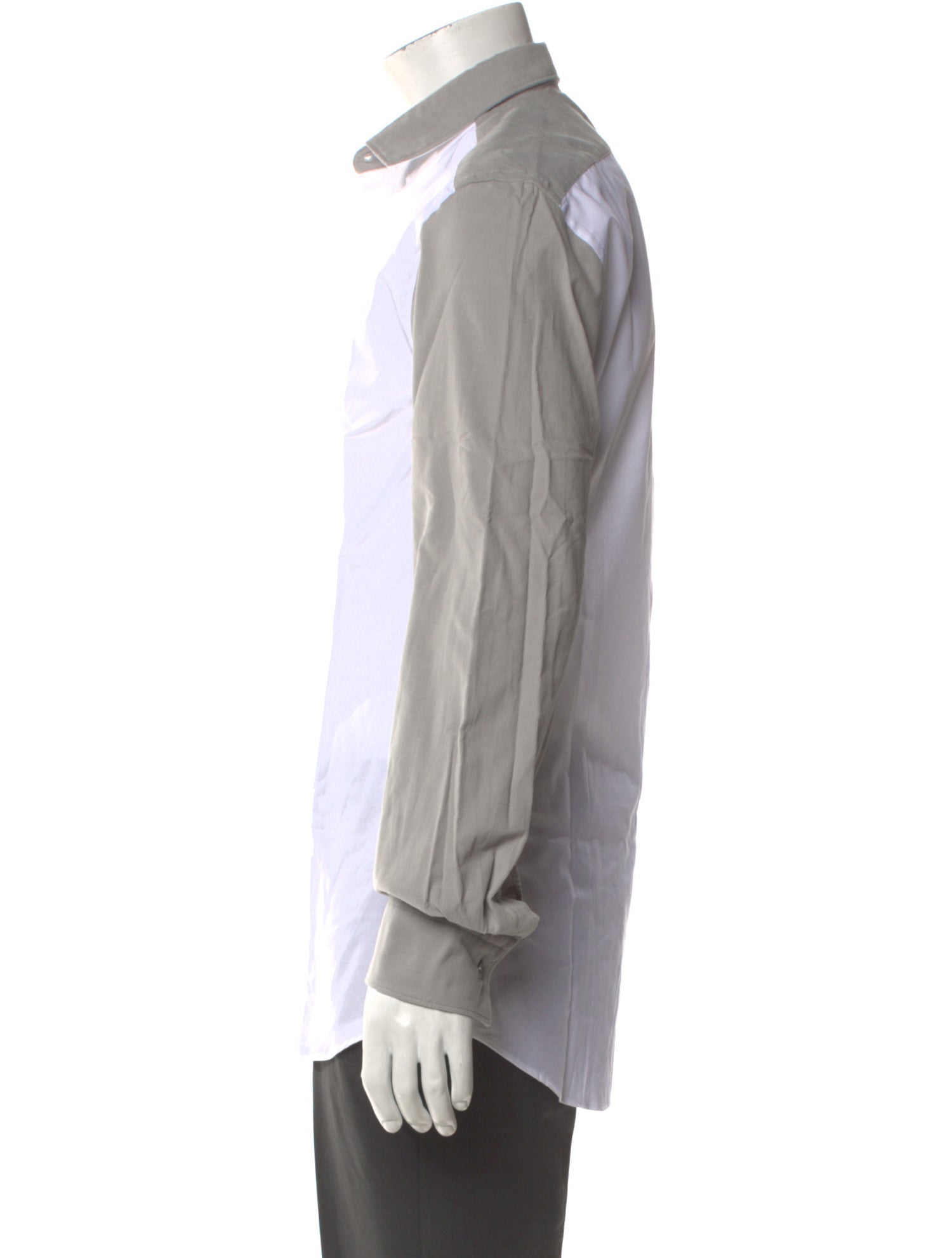 Neil Barrett Colorblock Pattern Long Sleeve Tuxedo Shirt w/ Tags