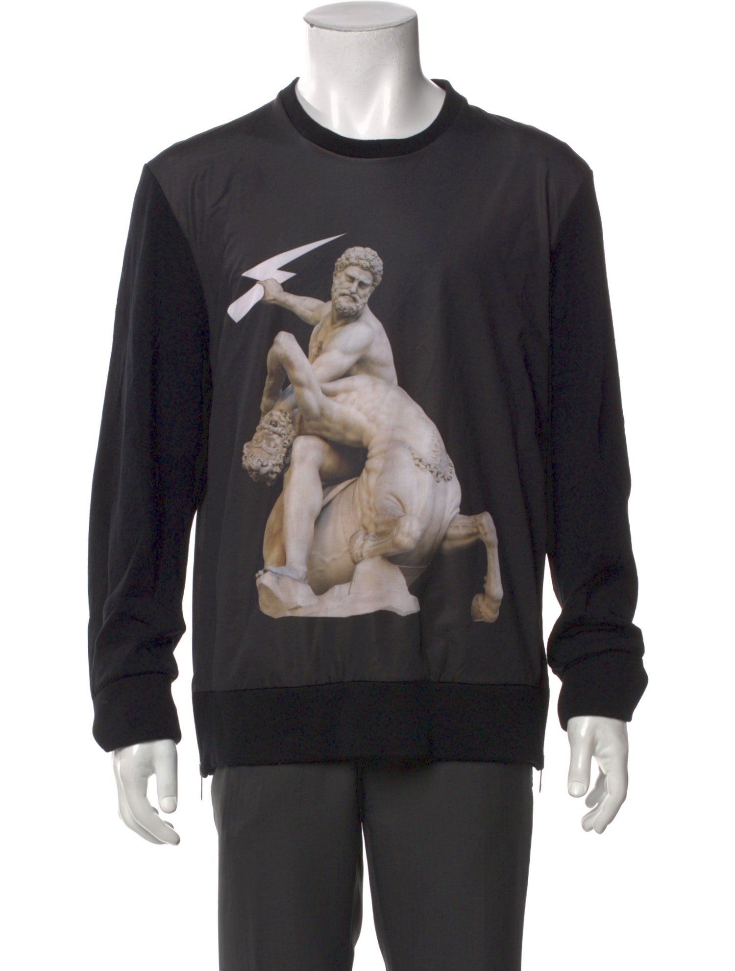 Neil Barrett Graphic Print Crew Neck Sweatshirt