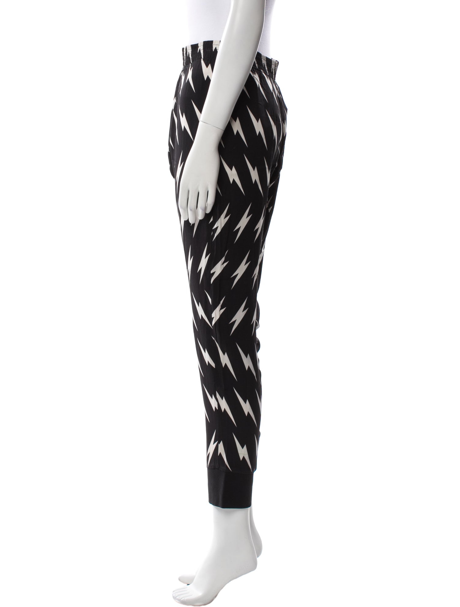 Neil Barrett Silk Skinny Leg Pants