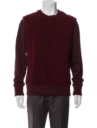 Neil Barrett Leather Crew Neck Sweatshirt