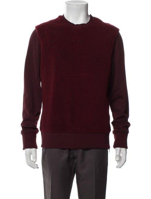 Neil Barrett Leather Crew Neck Sweatshirt