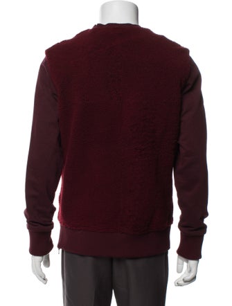 Neil Barrett Leather Crew Neck Sweatshirt