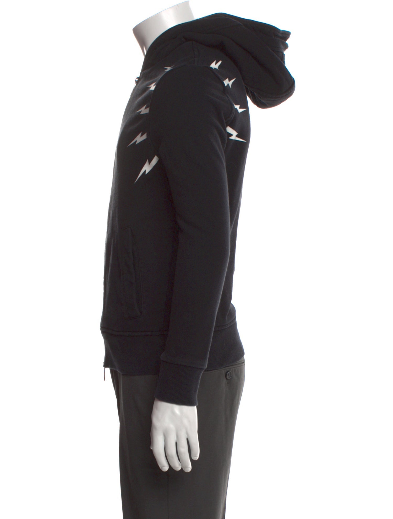 Neil Barrett Crew Neck Long Sleeve Hoodie