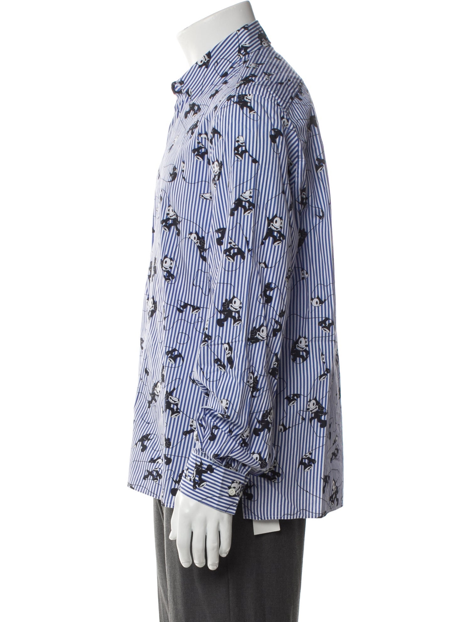 Neil Barrett Striped Long Sleeve Shirt