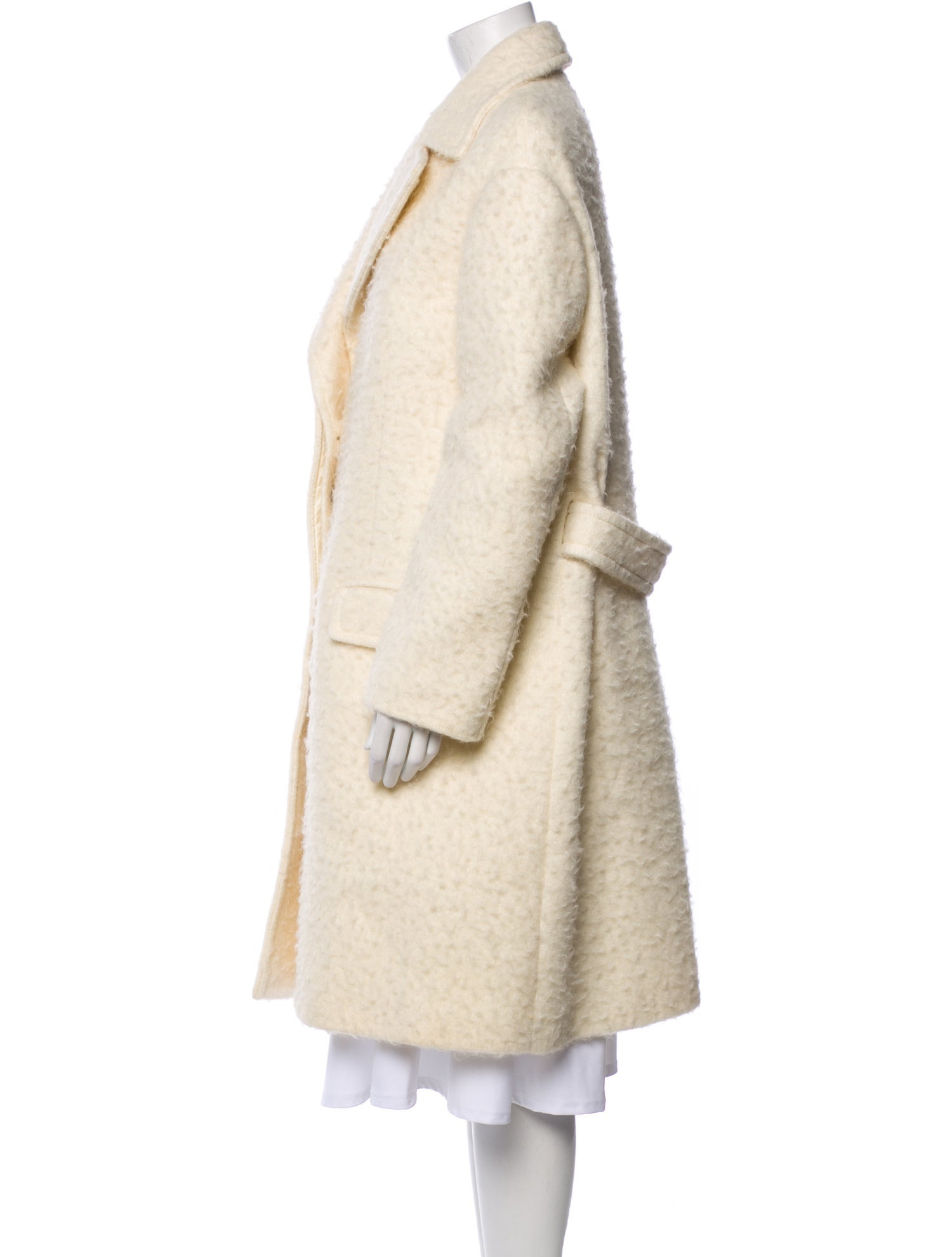 Neil Barrett Linen Fur Coat w/ Tags