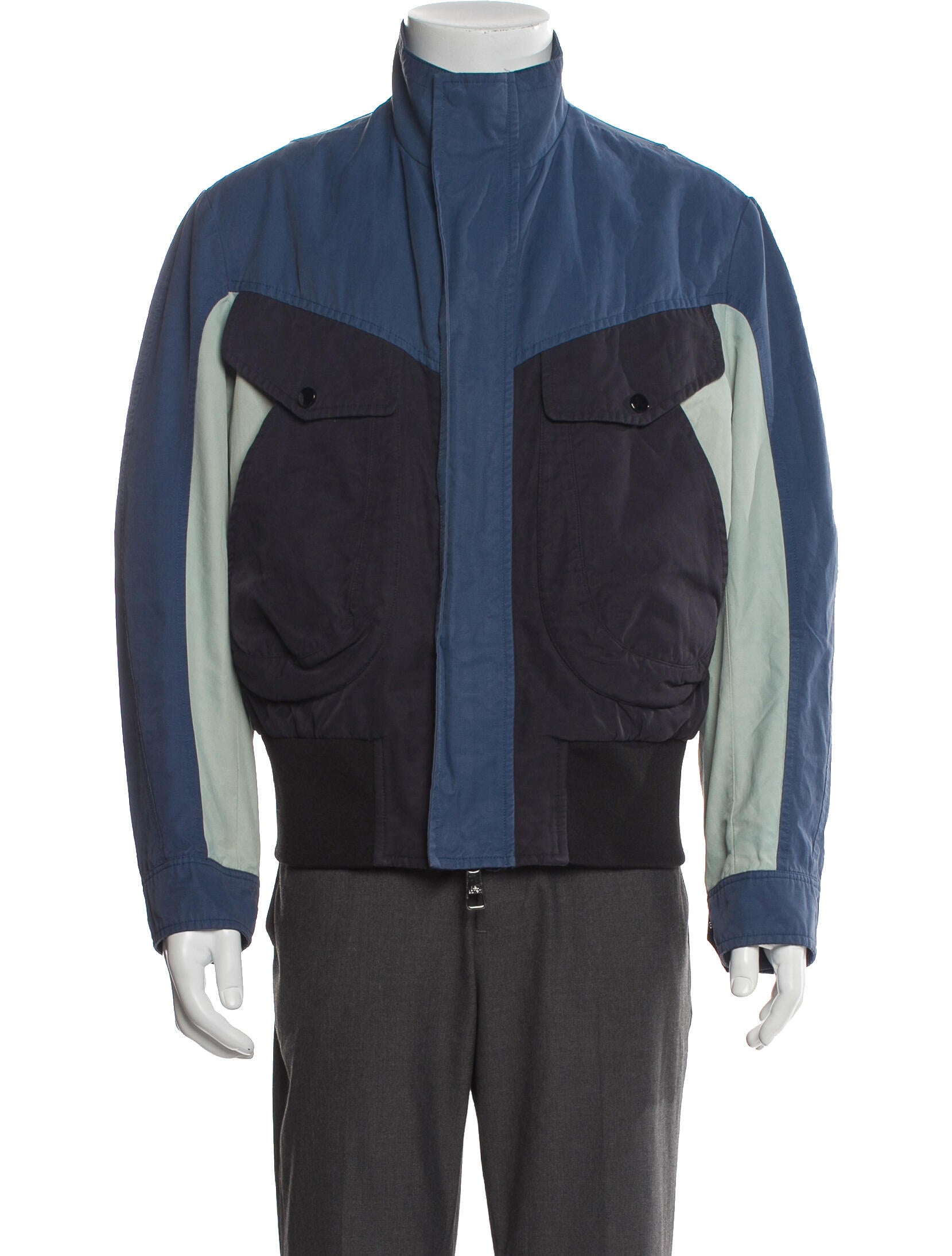 Neil Barrett Colorblock Pattern Windbreaker