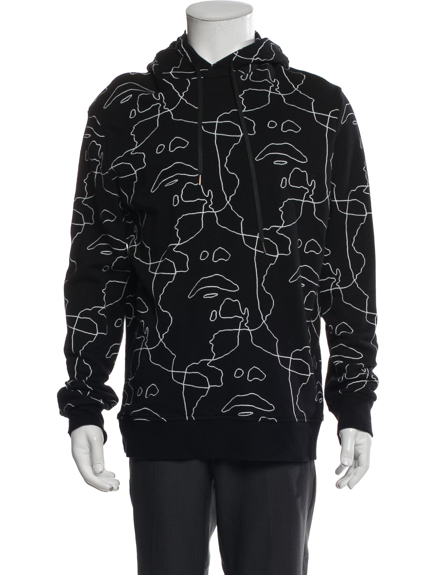 Neil Barrett Printed Crew Neck Hoodie