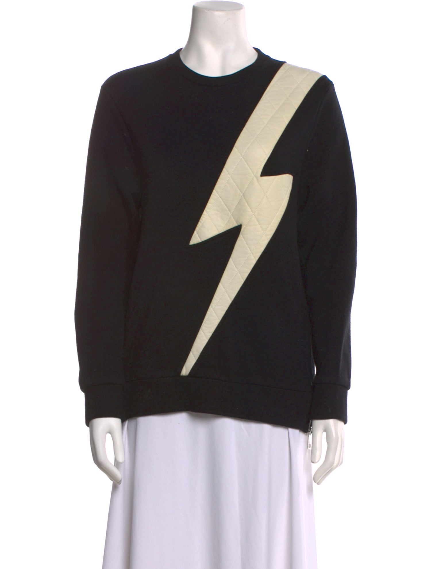 Neil Barrett Graphic Print Crew Neck Sweatshirt