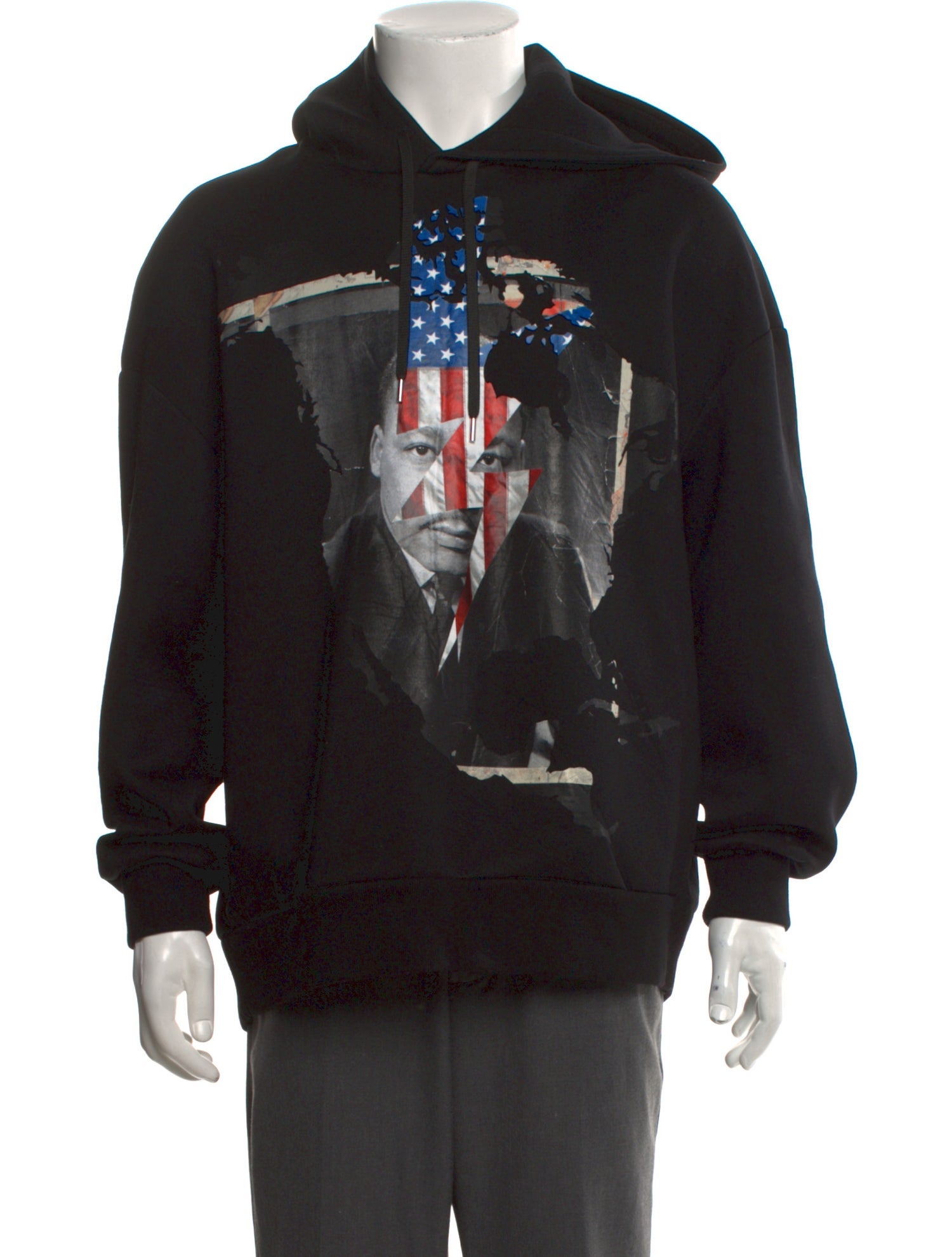 Neil Barrett Graphic Print Crew Neck Hoodie