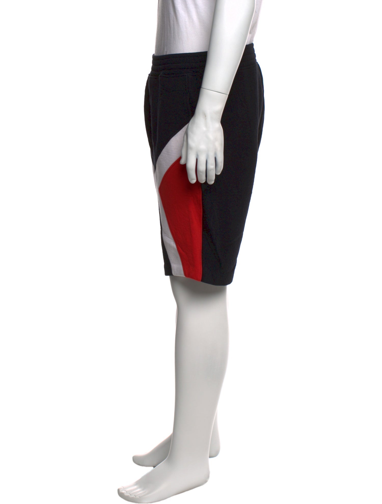 Neil Barrett Colorblock Pattern Jogger Shorts