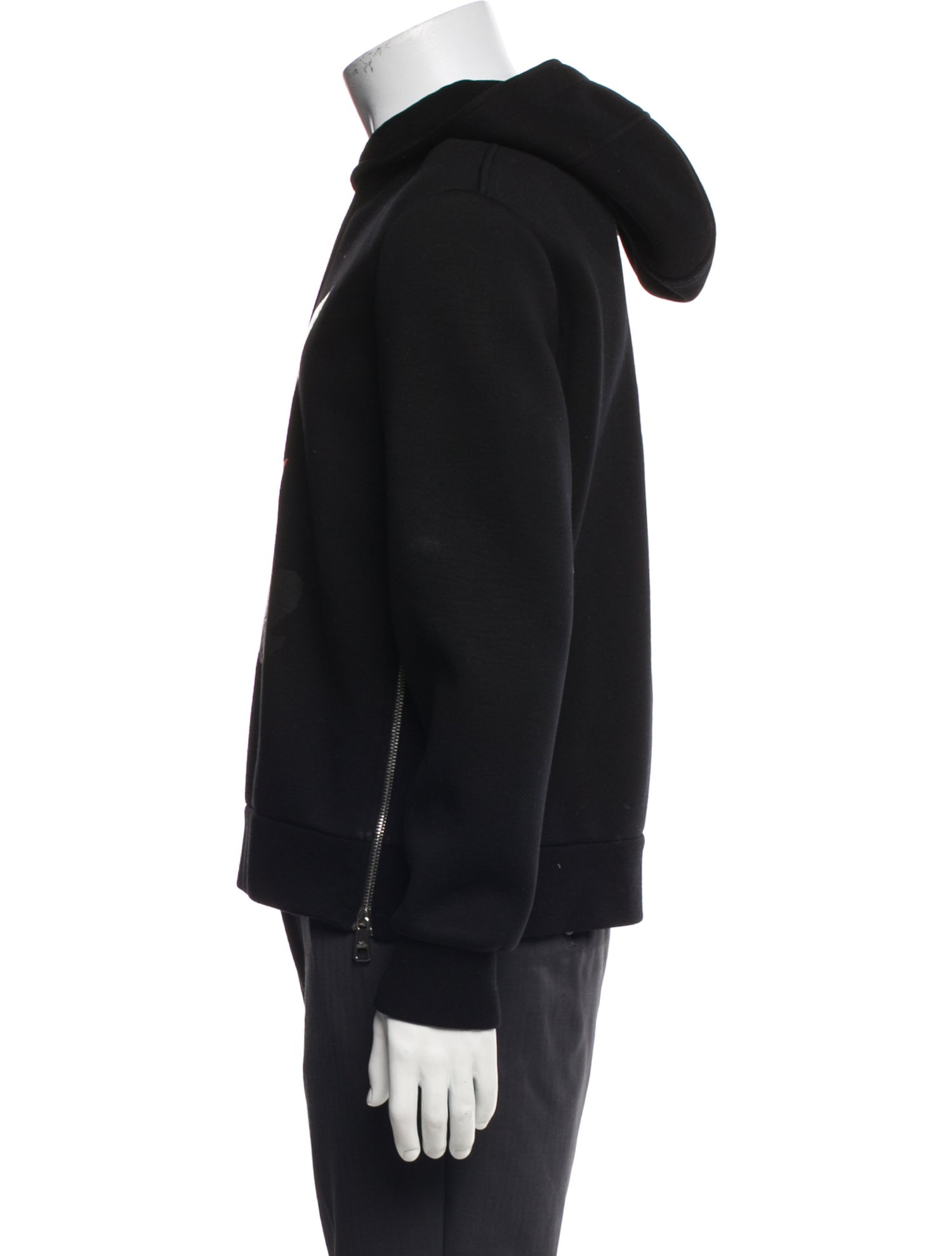 Neil Barrett Graphic Print Crew Neck Hoodie