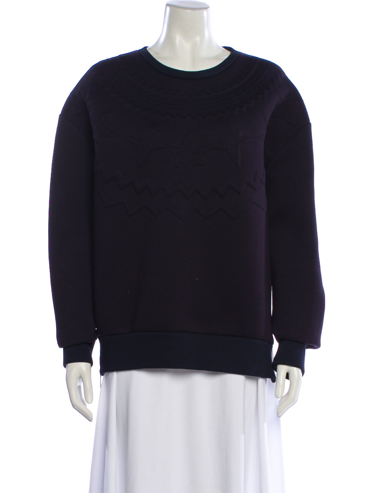 Neil Barrett Patterned Crew Neck Sweatshirt